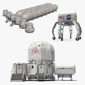 Space Colony Structures 3D Models Collection 3D model